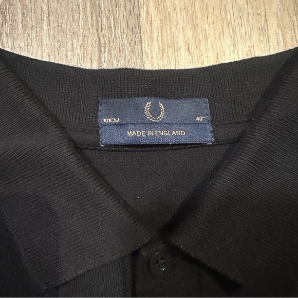 Fred Perry The Perry Polo Black 40 UK Med - Picture 5 of 9